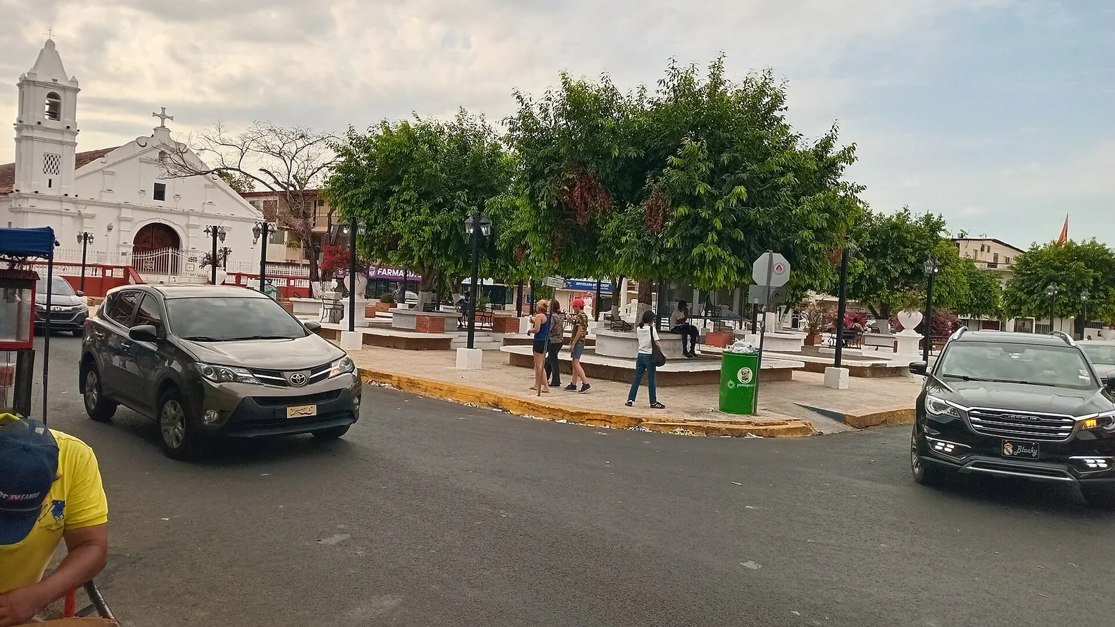 Church and main square of Las Tablas, Los Santos
